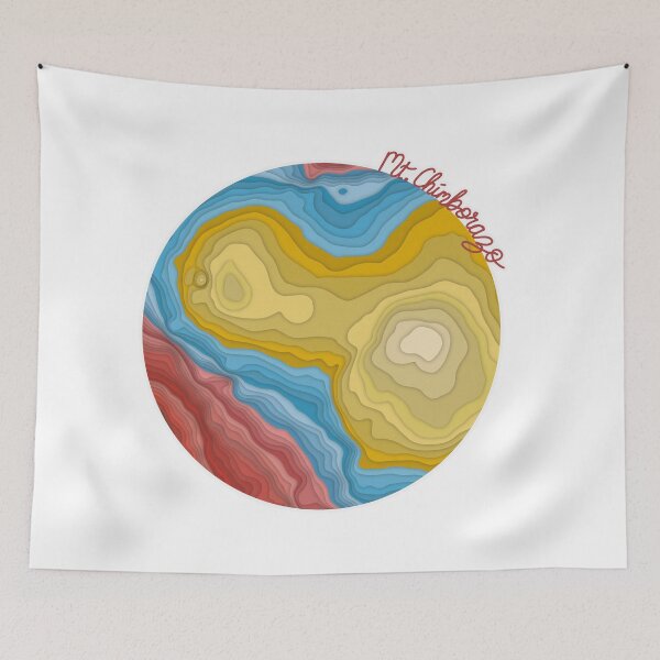 Item preview, Mount Chimborazo Paper Cutout Topographic Map designed and sold by 1701-Z.