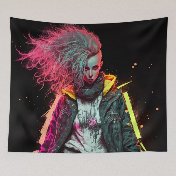 Item preview, Cyberpunk Girl designed and sold by Nightarcade.