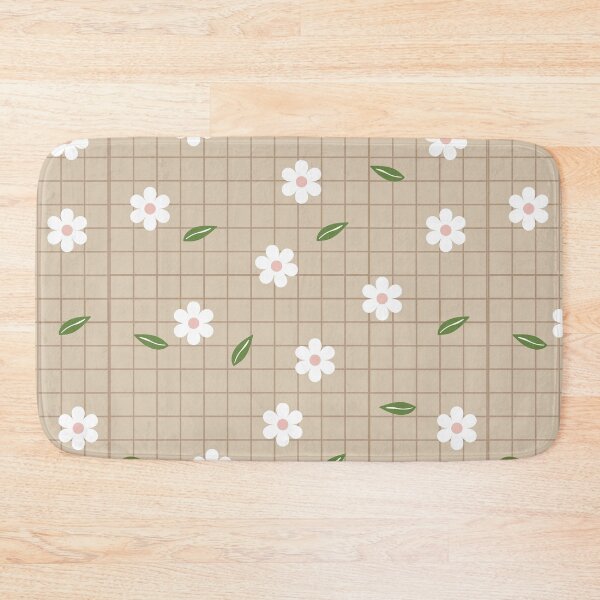 Item preview, Trendy Neutral Floral Pattern Cute Flowers Daisies Spring Flower Pattern Light Beige Tan Background designed and sold by TeesForNerds.