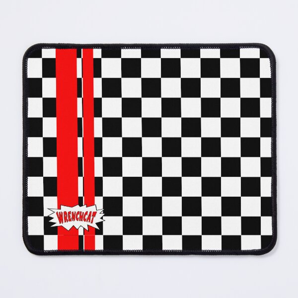 Item preview, Gnarly Checkerboard with Racing Stripe designed and sold by wrenchcat.