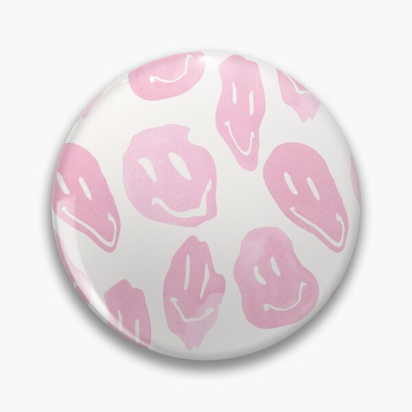 Artikelvorschau, Rosa Aquarell flippige Smiley-Gesichter entworfen und verkauft von katemdesign.