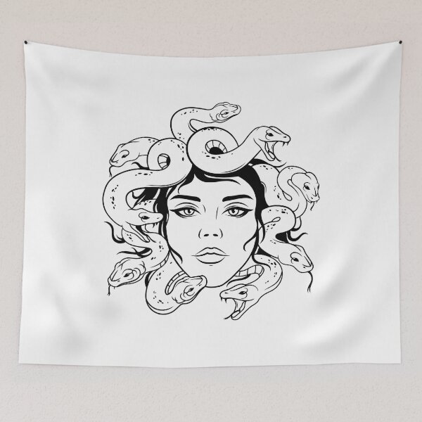 Item preview, Medusa Snake Face Goddess Medusa halloween Greek Mythology Snakes head witch Mythology Witchy Woman designed and sold by HAWORD.