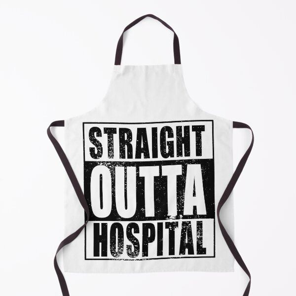 Artikelvorschau, Straight Outta Hospital (schwarz) entworfen und verkauft von SolidEarthArt.