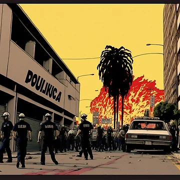 Artwork thumbnail, LA Riots 1992 by iLabarum