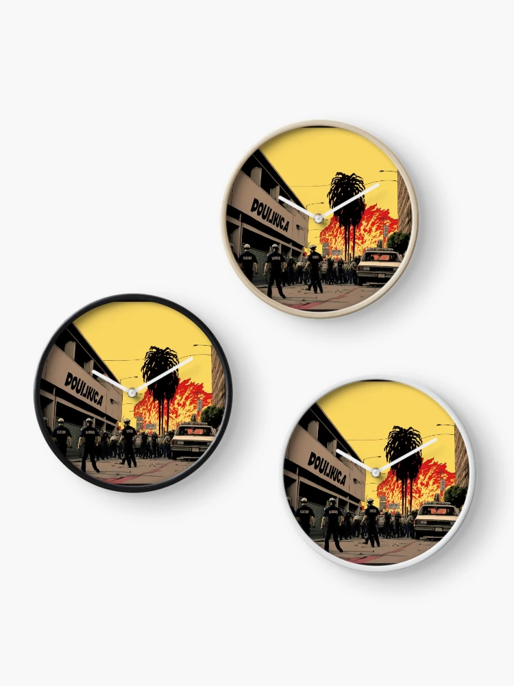 Thumbnail 3 of 4, Clock, LA Riots 1992 designed and sold by iLabarum.