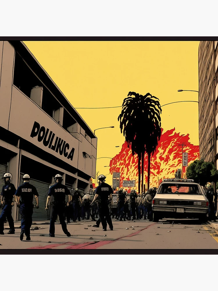 Thumbnail 4 of 4, Clock, LA Riots 1992 designed and sold by iLabarum.
