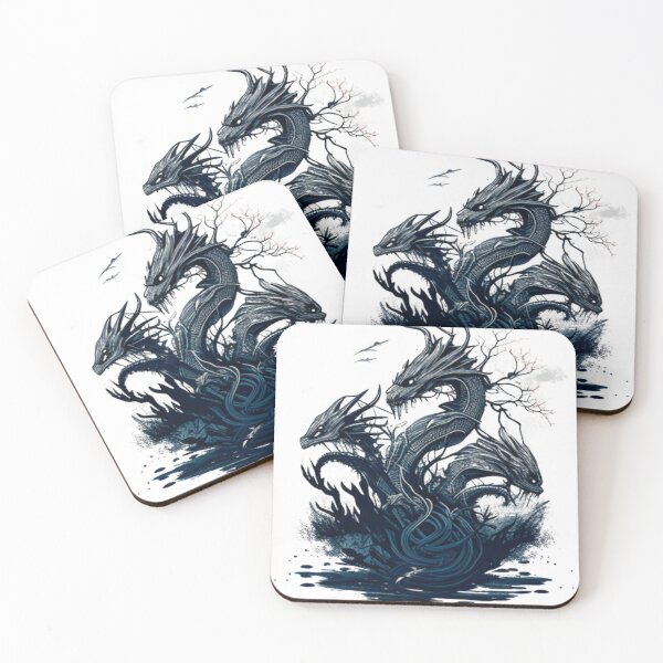 Item preview, Three headed Snake hydra myth design designed and sold by Power Phoenix.