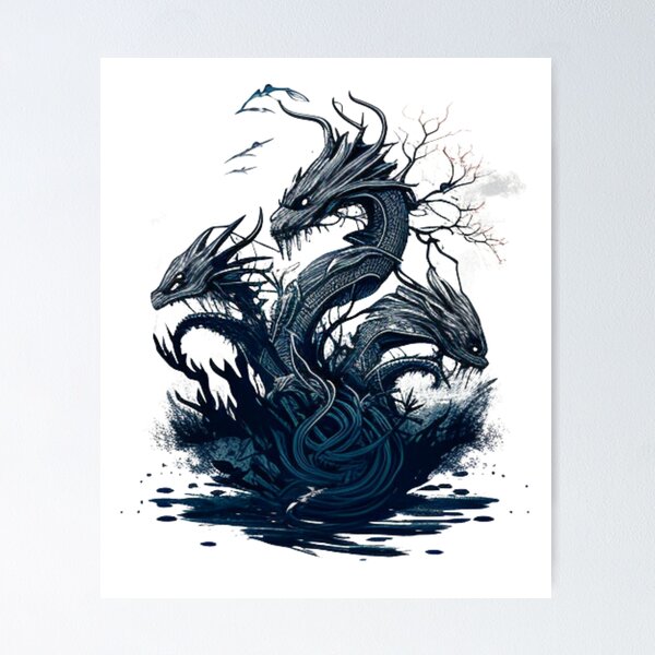 Aliens Tattoo - A dragon is a large, serpentine, legendary