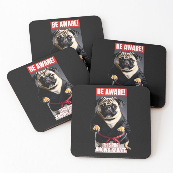 Item preview, Be aware! This pug knows karate | Funny dog meme | Funny pug picture | For pug owners |  designed and sold by egilsee.