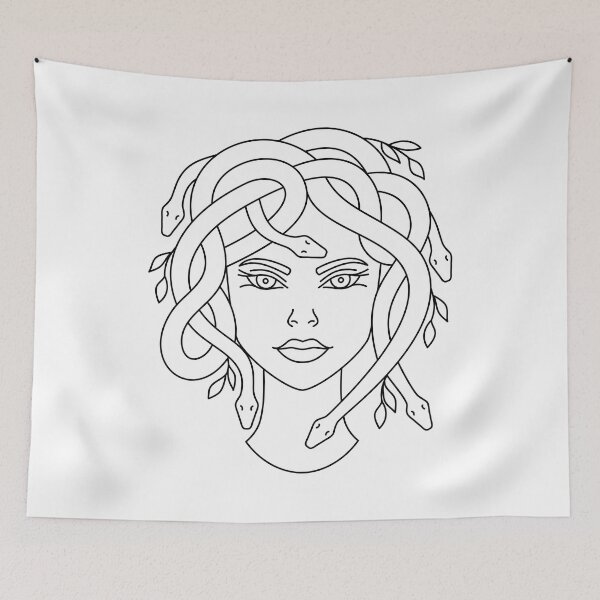 Item preview, Medusa Snake Face Goddess Medusa halloween Greek Mythology Snakes head witch Mythology Witchy Woman designed and sold by HAWORD.