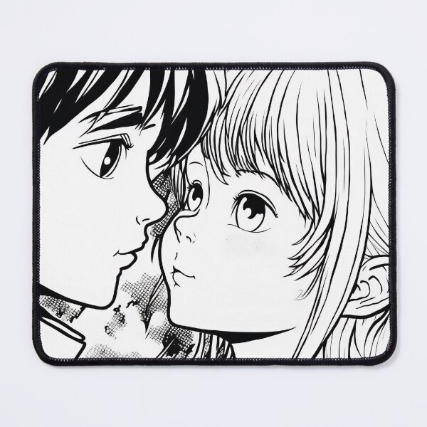 Item preview, Cute Manga Sweethearts Couple in Black and white designed and sold by kansaikate.