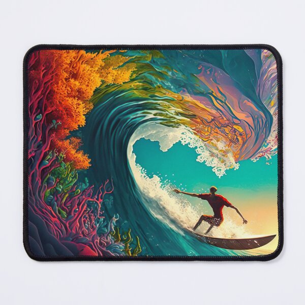 Item preview, Abstract Surfer Coral Wave designed and sold by KrisG-Art.