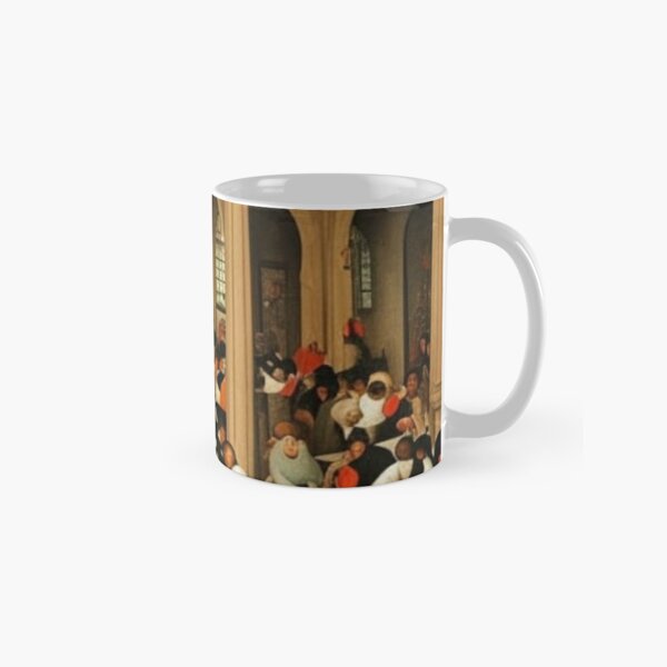 Based on the painting "Wedding Dance", painted in 1566 by the Dutch artist Pieter Brueghel the Elder. The bride in a black dress is in the center, according to the traditions of that time. Classic Mug