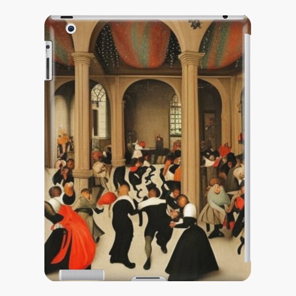 Based on the painting "Wedding Dance", painted in 1566 by the Dutch artist Pieter Brueghel the Elder. The bride in a black dress is in the center, according to the traditions of that time. iPad Snap Case