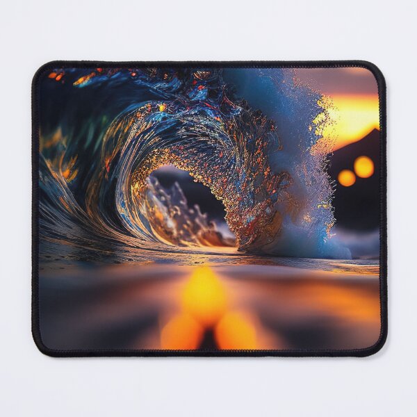 Item preview, Hawaii wave at sunset with bokeh designed and sold by RK - Shop.