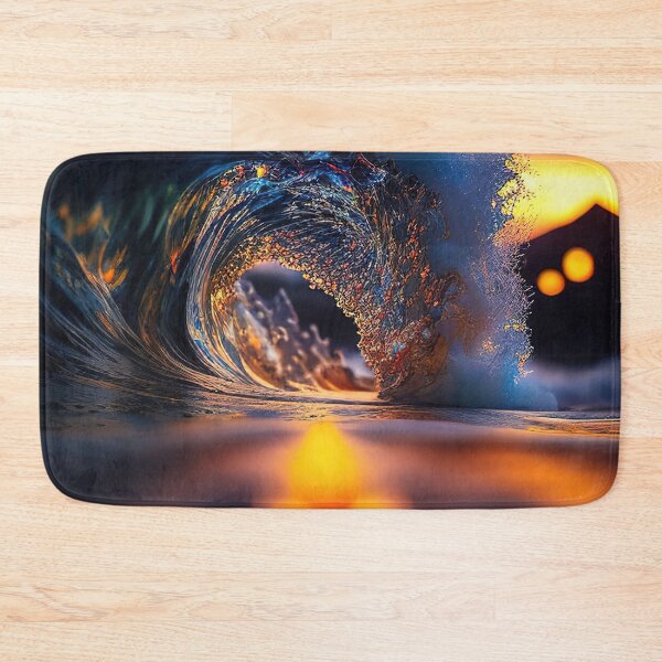 Item preview, Hawaii wave at sunset with bokeh designed and sold by RK - Shop.