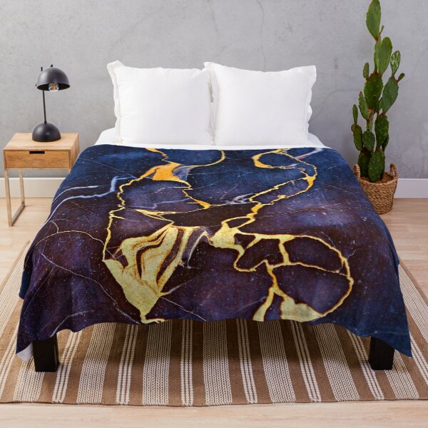 Item preview, golden veins in dark marble stone luxury designed and sold by artlaila.