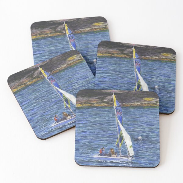 Item preview, RS Feva in Porth Diana: Sailing Dinghy at Trearddur Bay designed and sold by LymphomaLass.