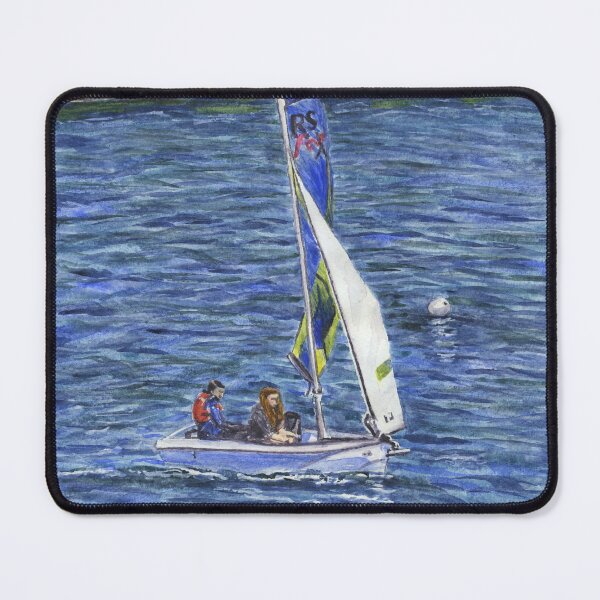 Item preview, RS Feva in Porth Diana: Sailing Dinghy at Trearddur Bay designed and sold by LymphomaLass.