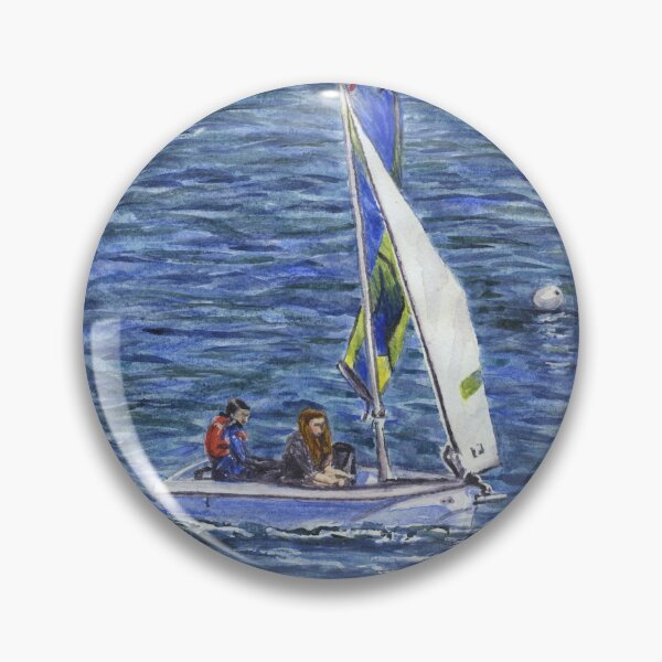 Item preview, RS Feva in Porth Diana: Sailing Dinghy at Trearddur Bay designed and sold by LymphomaLass.