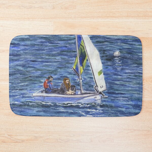 Item preview, RS Feva in Porth Diana: Sailing Dinghy at Trearddur Bay designed and sold by LymphomaLass.