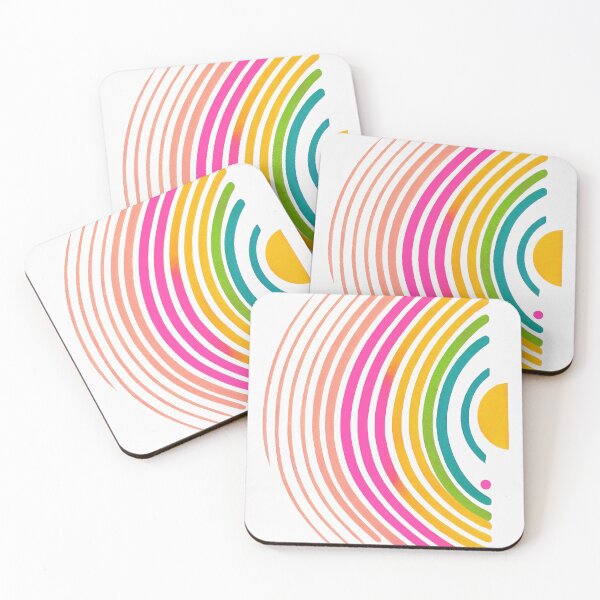 Item preview, Abstract Rainbow Vintage Modern Art designed and sold by PinkNomad.