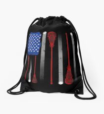 Mochila saco Lacrosse American Flag Lax Stick Ball Star Team