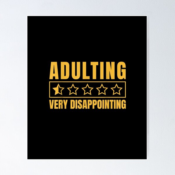 Item preview,  Adulting Very Disappointing designed and sold by ✔️   Disney    ✔️.
