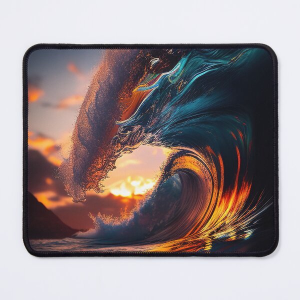 Item preview, Hawaii sunrise surfers wave designed and sold by RK - Shop.