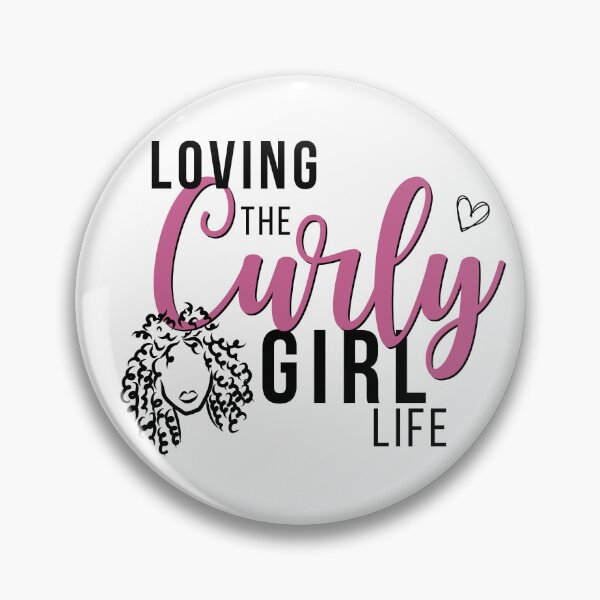 Item preview, Loving the Curly Girl Life (Small Buns) designed and sold by Curly-Cuties.