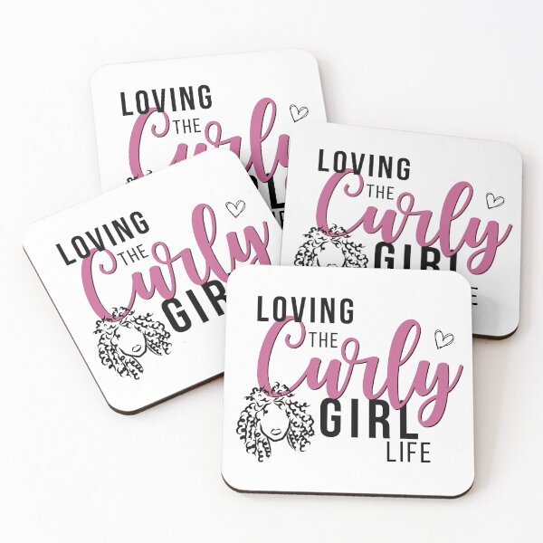 Item preview, Loving the Curly Girl Life (Small Buns) designed and sold by Curly-Cuties.