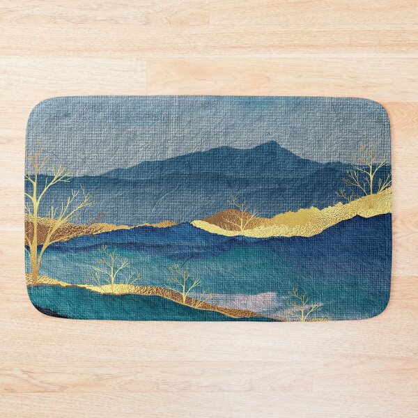 Item preview, Breathtaking Blue Mountain Landscape With Golden Trees Abstract designed and sold by DEC02.