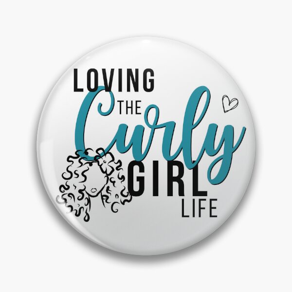 Item preview, Loving the Curly Girl Life (Flower) designed and sold by Curly-Cuties.