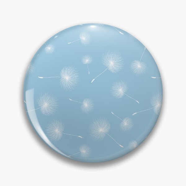 Item preview, Dandelions white on blue drawing designed and sold by WeArePear.