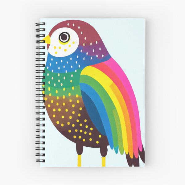 Item preview, Big Rainbow Owl Kids Room Pink Cute Modern Art designed and sold by PinkNomad.