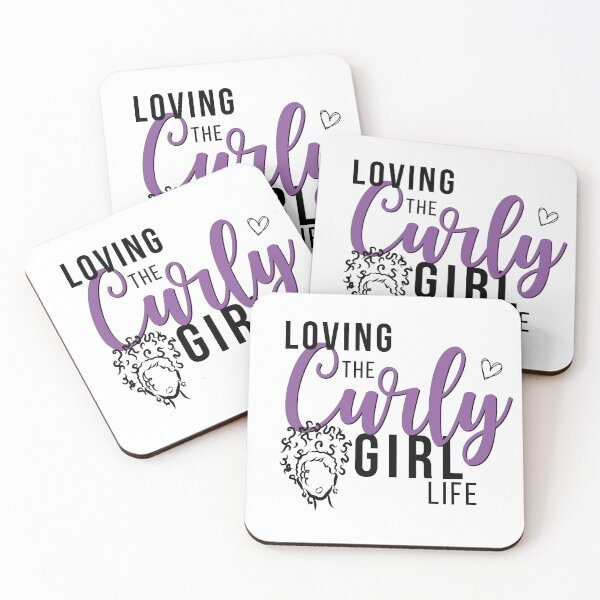 Item preview, Loving the Curly Girl Life (Puff) designed and sold by Curly-Cuties.