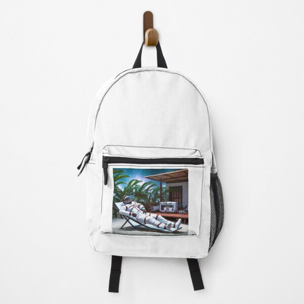 Item preview, an astronaut lounging in a tropical resort in space designed and sold by LiedevinArt.