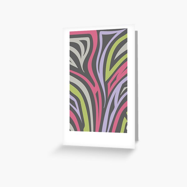 multicolored abstract pattern Greeting Card
