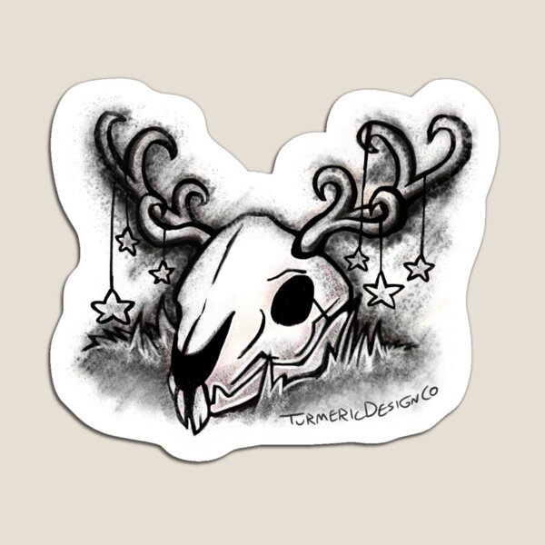 Item preview, Jackelope Skull | Dark Fantasy | Wizardcore Aesthetic | Halloween | Goblincore designed and sold by TurmericDesignC.