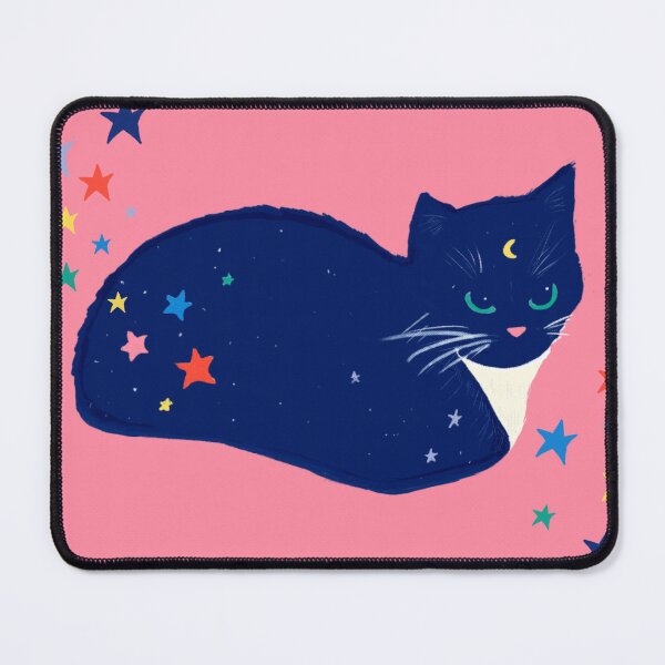 Item preview, moody cat baby pink stars bring designed and sold by CArabella91.