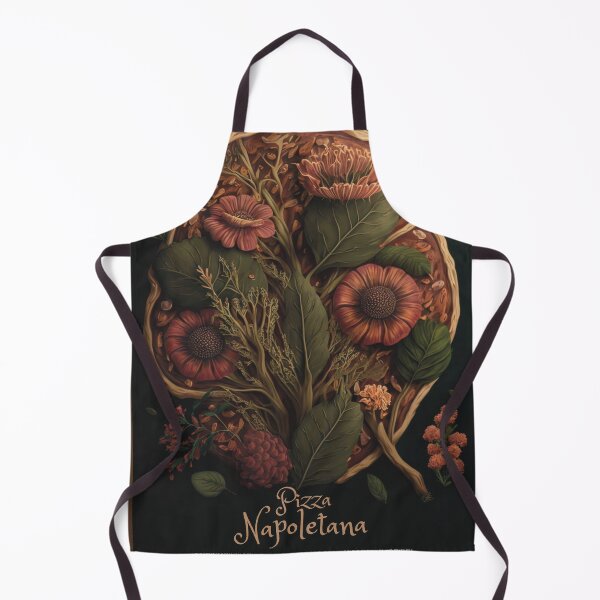 Item preview, Botanical Pizza Napoletana Kitchen Wall art designed and sold by Lina Khaled.