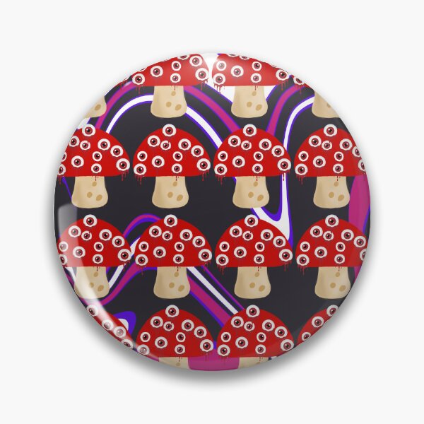 Item preview, Weirdcore mushroom abstract purple background designed and sold by ClockInClockOut.