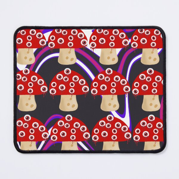 Item preview, Weirdcore mushroom abstract purple background designed and sold by ClockInClockOut.