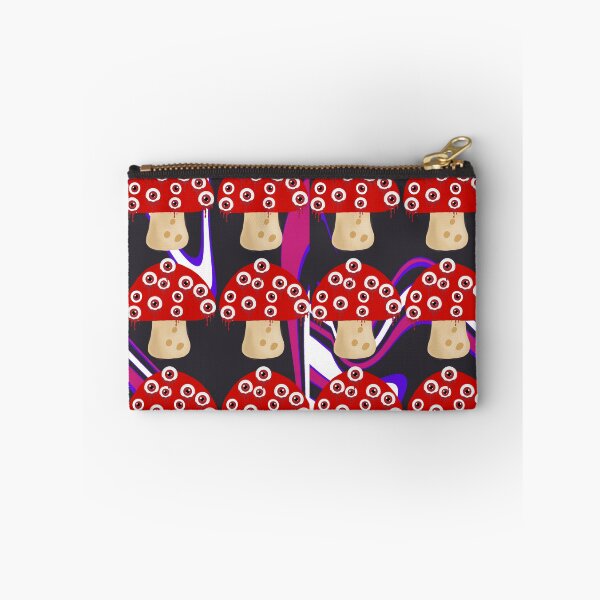 Item preview, Weirdcore mushroom abstract purple background designed and sold by ClockInClockOut.
