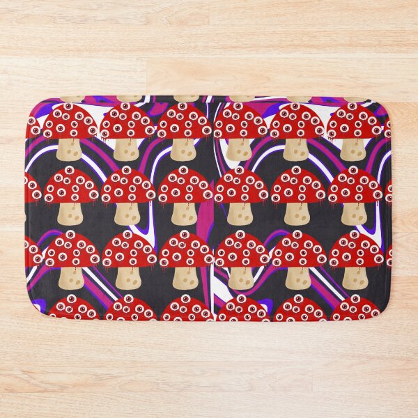 Item preview, Weirdcore mushroom abstract purple background designed and sold by ClockInClockOut.