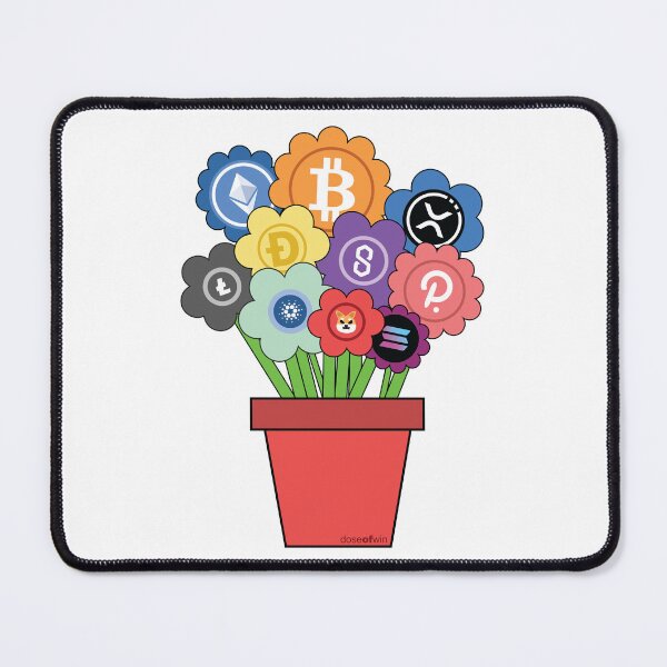 Item preview, Crypto Flower Pot Top 10 Crypto Investment Growing Plants For Biggest Cryptocurrency Fans designed and sold by doseofwin.