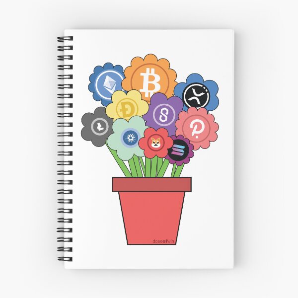 Item preview, Crypto Flower Pot Top 10 Crypto Investment Growing Plants For Biggest Cryptocurrency Fans designed and sold by doseofwin.