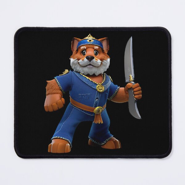 Item preview, Dog with knife designed and sold by Mebbotai.