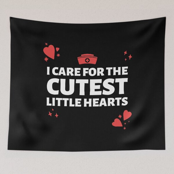Item preview, I Care for the Cutest Little Hearts designed and sold by Beezi Graphix.