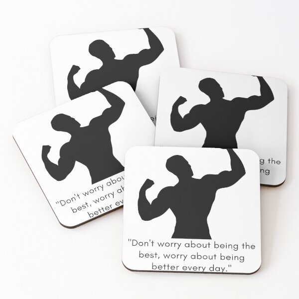 Item preview, "Don't worry about being the best, worry about being better every day." fitness designed and sold by zamuary06.